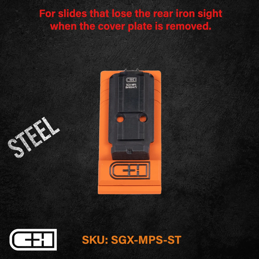 C&H Precision SGX-MPS-ST Optics Adapter Plate - Sig P320 X-Series/Legion w/ Romeo1PRO/DPP Cut
