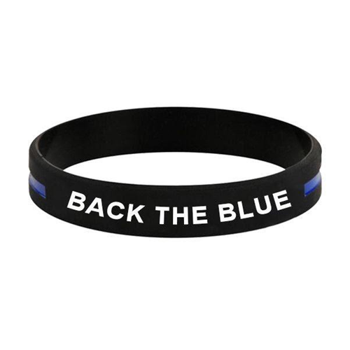 Thin Blue Line BACK-BLUE-BR-8 Back the Blue Bracelet