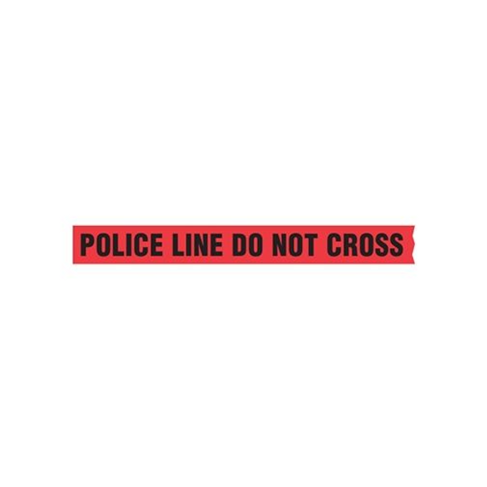 Sirchie BT200RBP Red Barrier Tape POLICE LINE DO NOT CROSS w/o Dispenser Boxes - 8 Pack