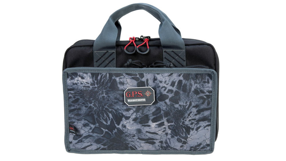 GPS GPS-1310PCPMB Quad Pistol Range Bag w/ Mag Storage & Dump Cup