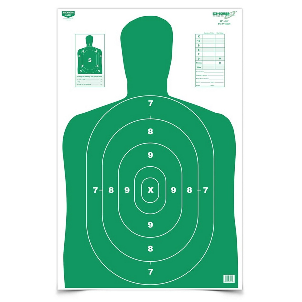 Birchwood Casey BC-37015 Eze-Scorer 23 x 35 BC-27 Green Target