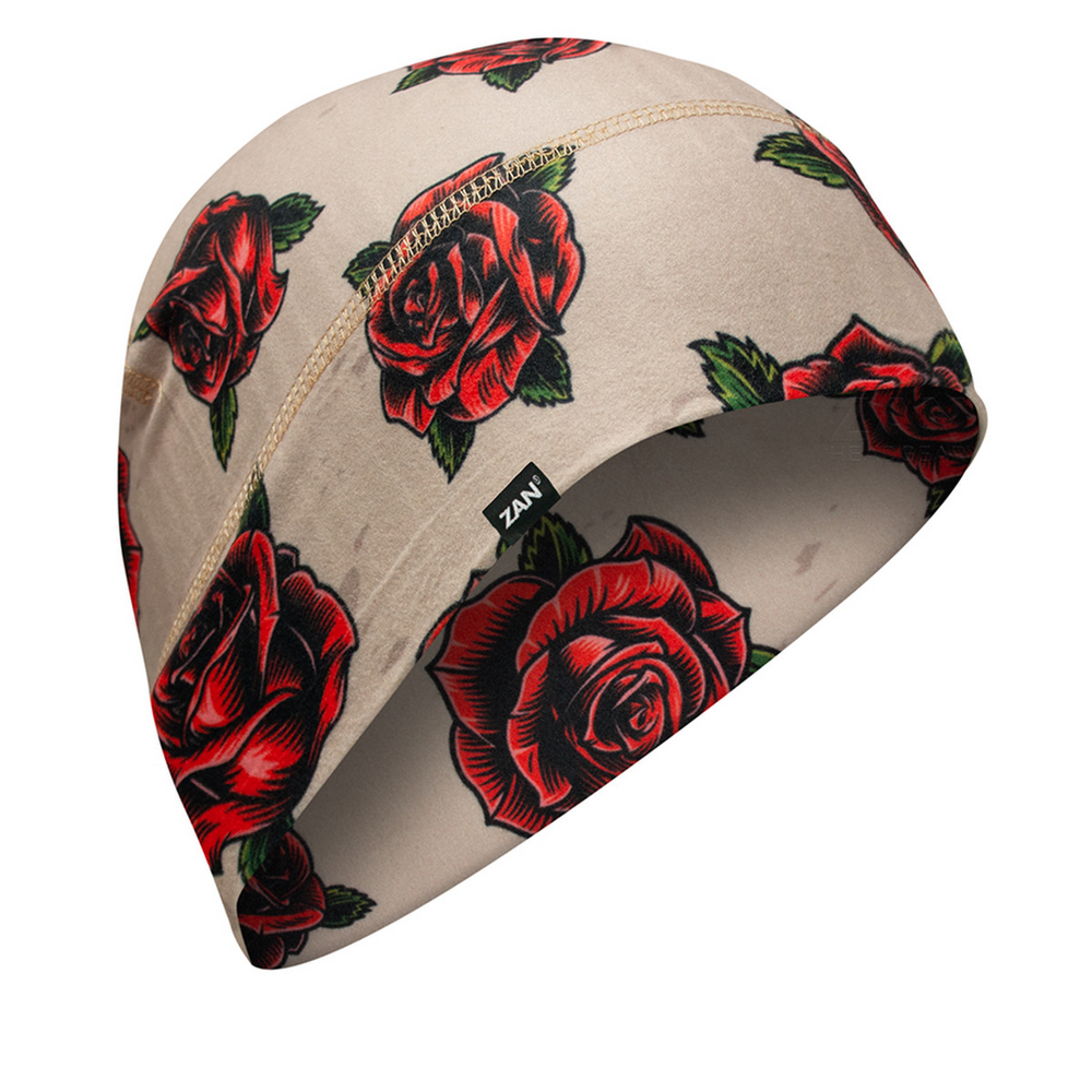 Zan Headgear WHLL207 Zan Helmet Liner/Beanie SportFlex Series Tattoo Roses