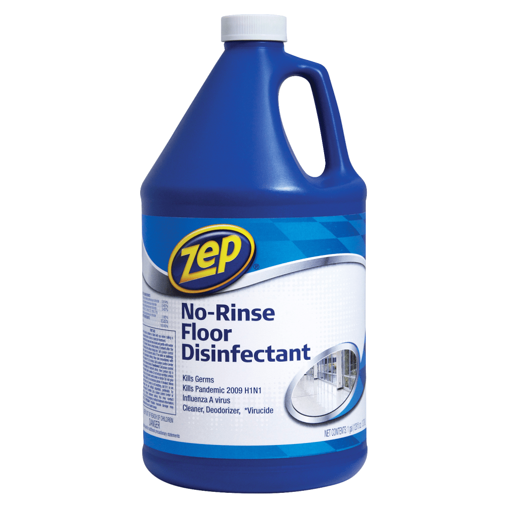 ZEP INC. 1041697 Zep Commercial No-Rinse Floor Disinfectant, 128 Oz Bottle