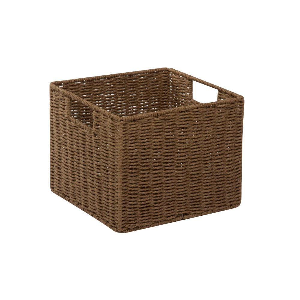 HONEY-CAN-DO INTERNATIONAL, LLC STO-03567 Honey-Can-Do Paper Rope Storage Crate, Medium Size, Brown