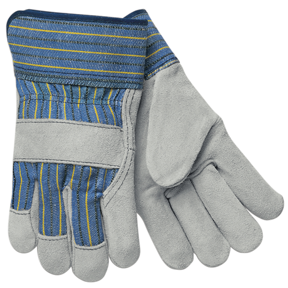 MCR Safety 1400XXXL Prem shldr lthr palm PE cuff stripe back