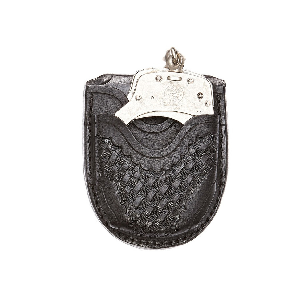 Aker Leather A502-BW Open Top Handcuff Case