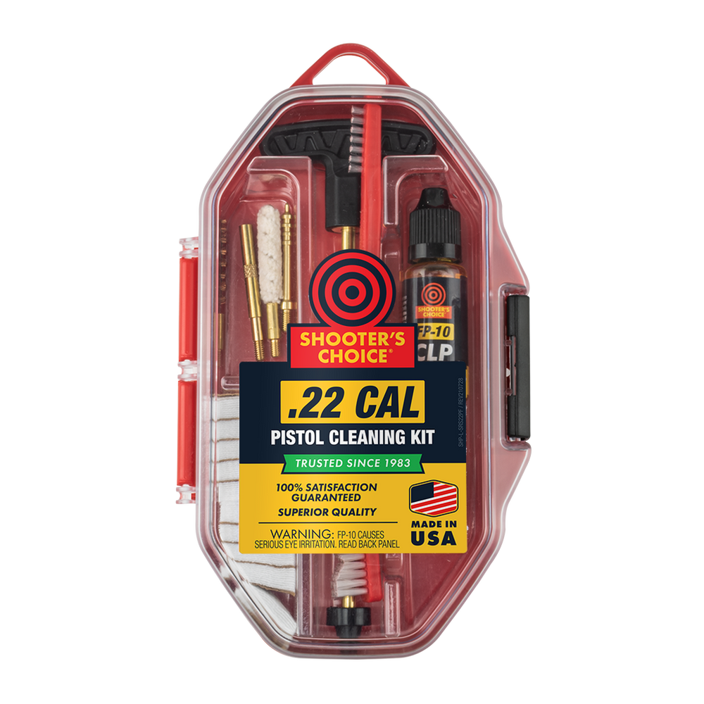 Shooter's Choice SHF-SRS-22P .22 Cal Pistol Gun Cleaning Kit