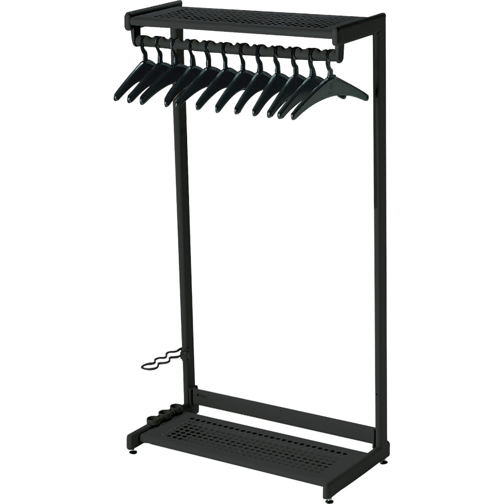 ACCO BRANDS USA, LLC 20225 Quartet Garment Rack With Hangers, 12 Hangers, 2 Shelves, 36in Width, Black