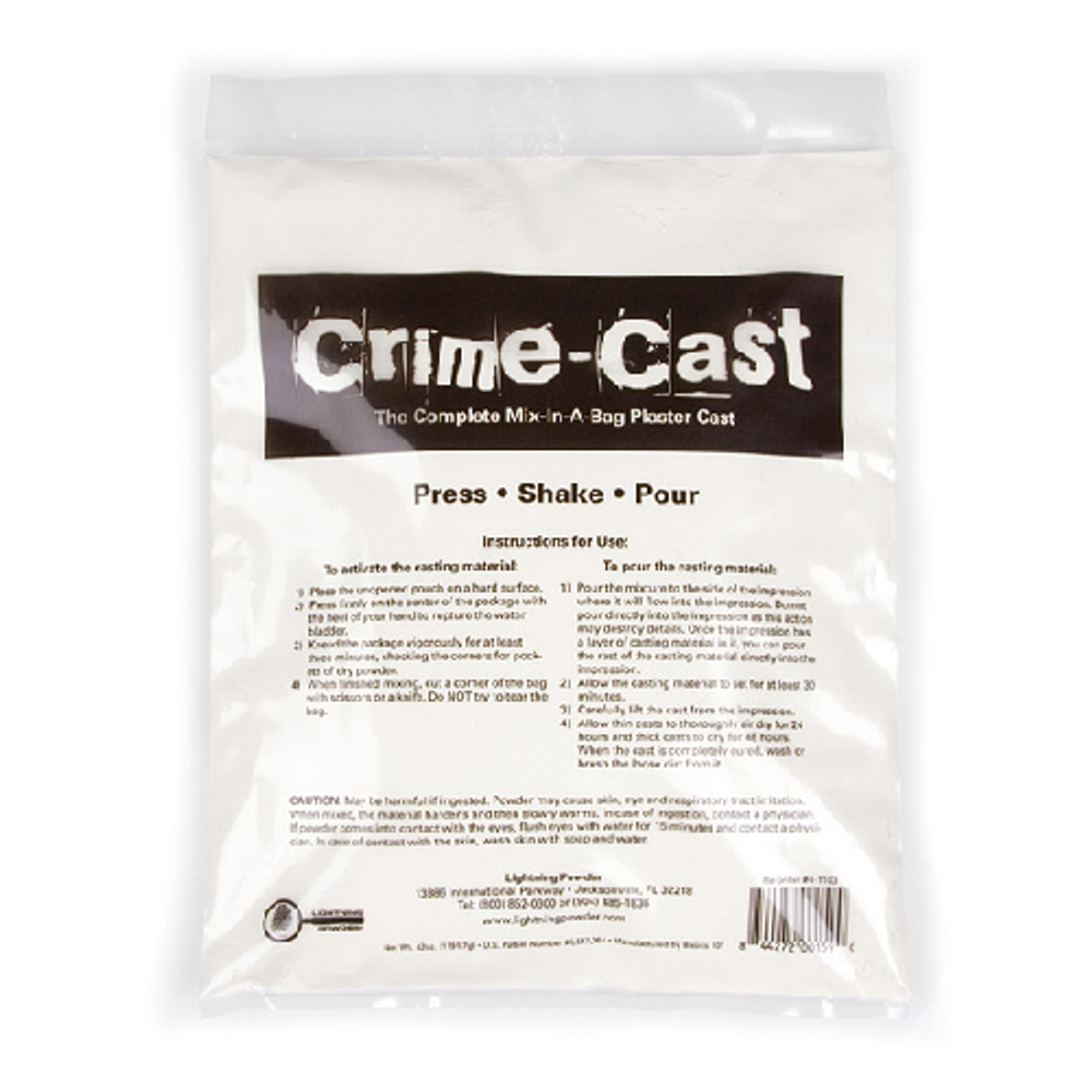 Lightning Powder 1005729 Crime-Cast Plaster Casting Kit