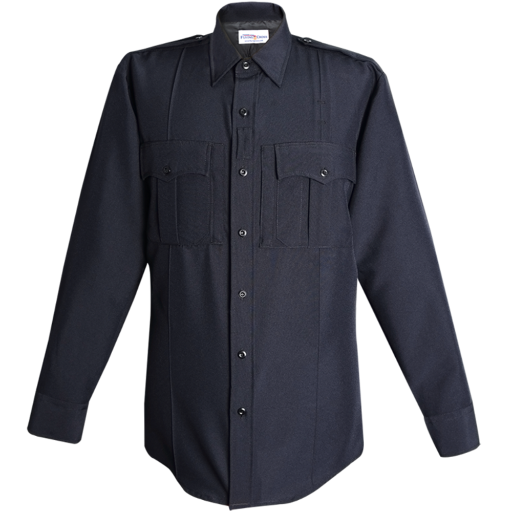 Flying Cross 42W78Z 86 20.0 36/37 Command Power Stretch Long Sleeve Shirt w/ Zipper