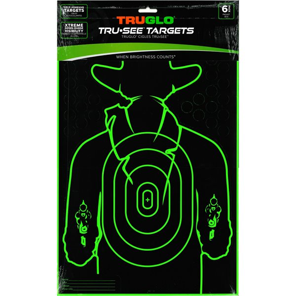 Truglo TG16A6 TRU-SEE Gunslinger Target 12X18 - 6 Pack
