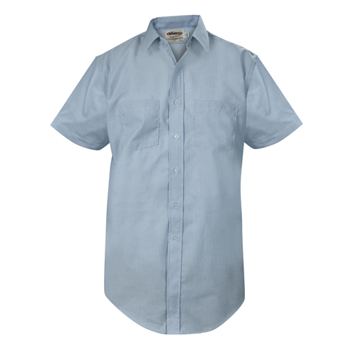 Elbeco CA03-15.5 Blue Express Dress Short Sleeve Shirt