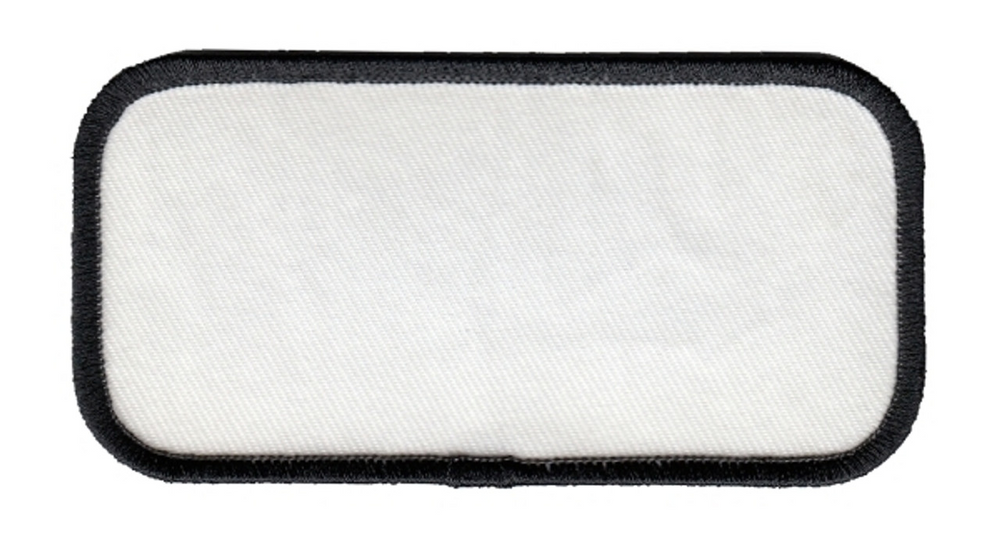 Hero's Pride 4726 Blank Name Patch w/ Black Border - 4''x2''
