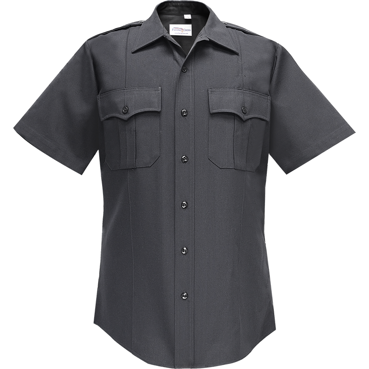 Flying Cross 87R78Z 10 15.5 N/A Command Short Sleeve Shirt w/ Zipper
