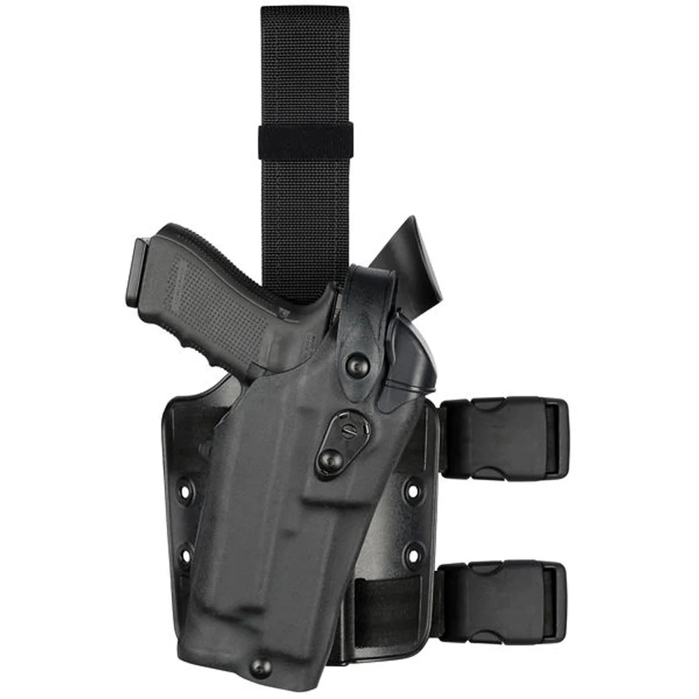 Safariland 1204693 Model 6304RDS ALS/SLS Drop-Rig Tactical Holster for Glock 17 MOS w/ Light
