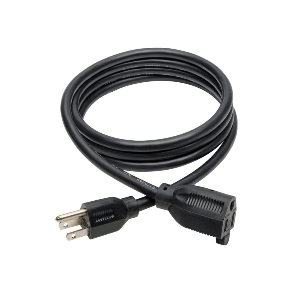 TRIPP LITE P024-006 Eaton Tripp Lite Series Power Extension Cord, NEMA 5-15P to NEMA 5-15R - Heavy-Duty, 15A, 120V, 14 AWG, 6 ft. (1.83 m), Black - Power extension cable - NEMA 5-15 (F) to NEMA 5-15P (M) - AC 110 V - 6 ft - black