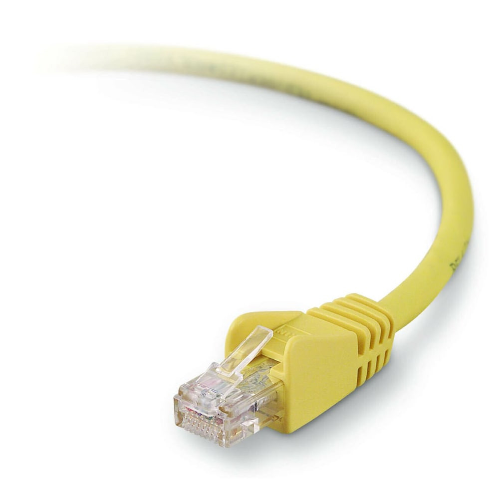 BELKIN, INC. Belkin A3L980-05-YLW  High Performance Cat. 6 Network Patch Cable - RJ-45 Male - RJ-45 Male - 4.92ft - Yellow