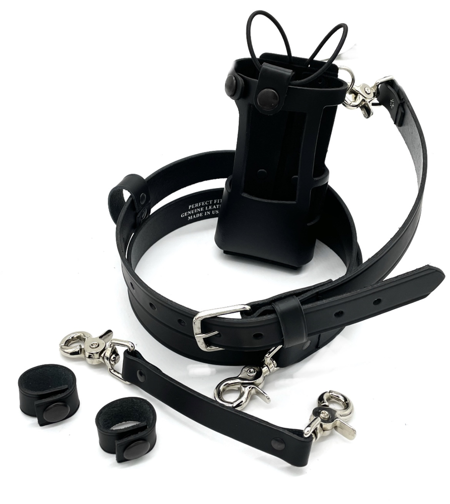 Perfect Fit 9105-FM-B-BD Firefighter Radio Holder w/ Beltslide & D-Rings Bundle