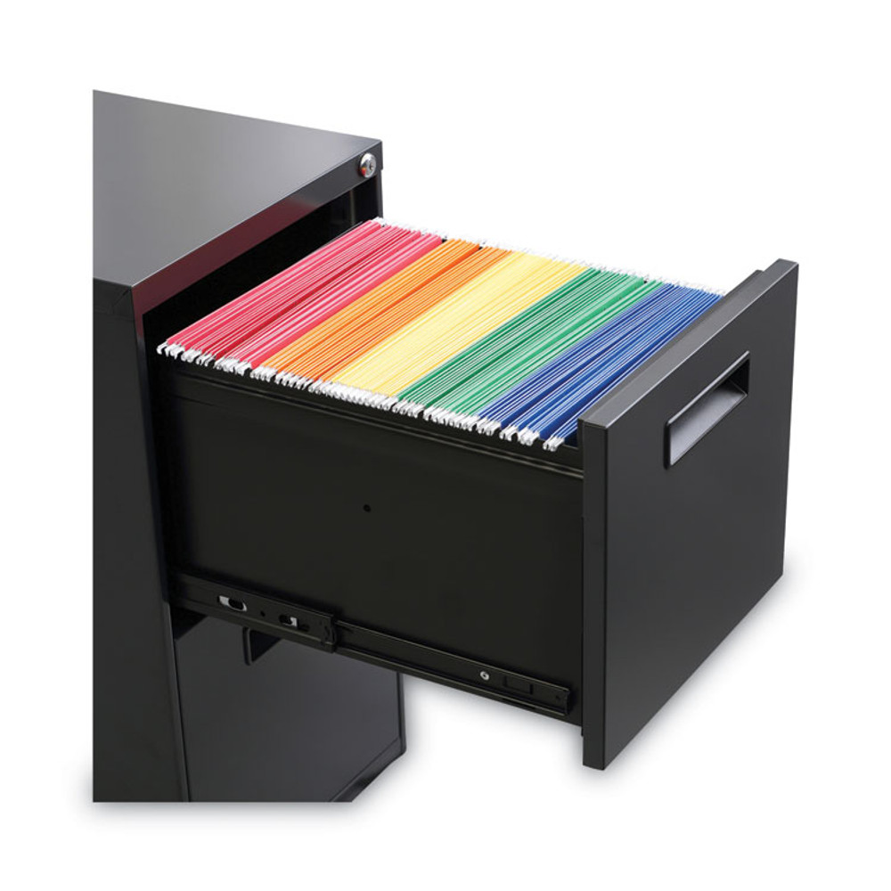 ALERA PAFFCH File Pedestal, Left or Right, 2 Legal/Letter-Size File Drawers, Charcoal, 14.96" x 19.29" x 27.75"