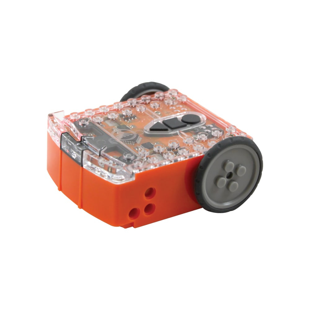 Make STEM enjoyable and accessible when you bring the HamiltonBuhl Edison Educational Robot Kit into your classroom. Equipped with 2 motors, sound and light detectors and other technologies, this robot helps make science, math and cognitive development exciting.  Introduce your students to STEM through math, programming, and general science concepts while also building cognitive development skills.  Uses left and right infrared obstacle detection to navigate through a maze and avoid obstacles and collisions.  Left and right light sensors can follow light sources or find dark areas.  Clap detector can sense and be controlled by sounds.  Equipped with 2 motors with variable speeds, left and right red LED lights and 3 control buttons. Edison robots can communicate together through IR technology (additional robots sold separately).  Compatible with Lego products.  Powered by a set of AAA batteries (sold separately).  Recommended for ages 5 years and up.