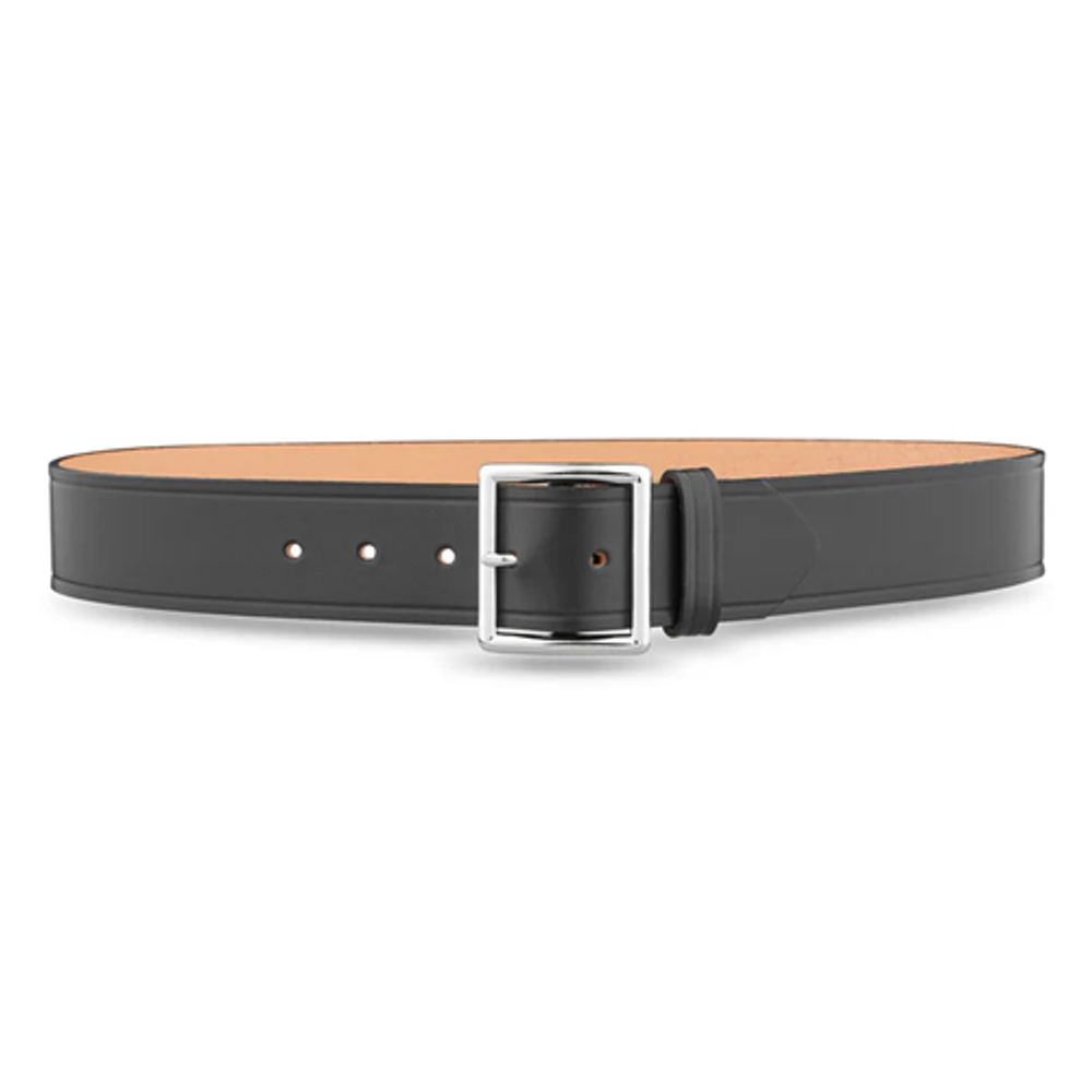 Dutyman 1611-48-9031 1-3/4"" Plain Leather Garrison Belt with Nickel Buckle