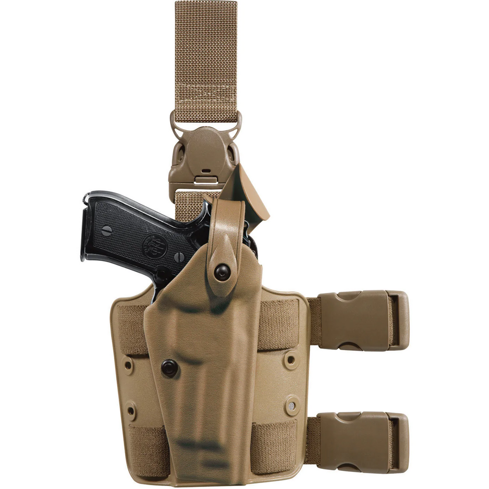 Safariland 1160712 Model 6005 SLS Tactical Holster with Quick-Release Leg Strap for Kimber Gold Combat RL w/ SureFire X200