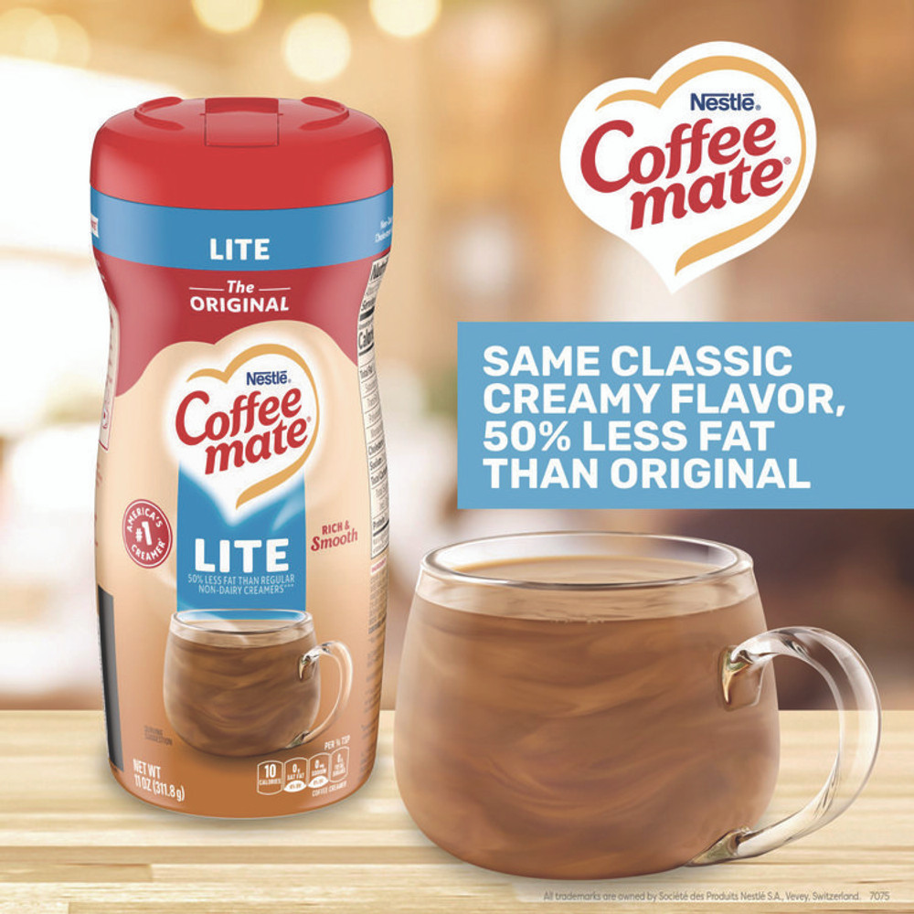NESTLE Coffee mate® 74185 Original Lite Powdered Creamer, 11 oz Canister