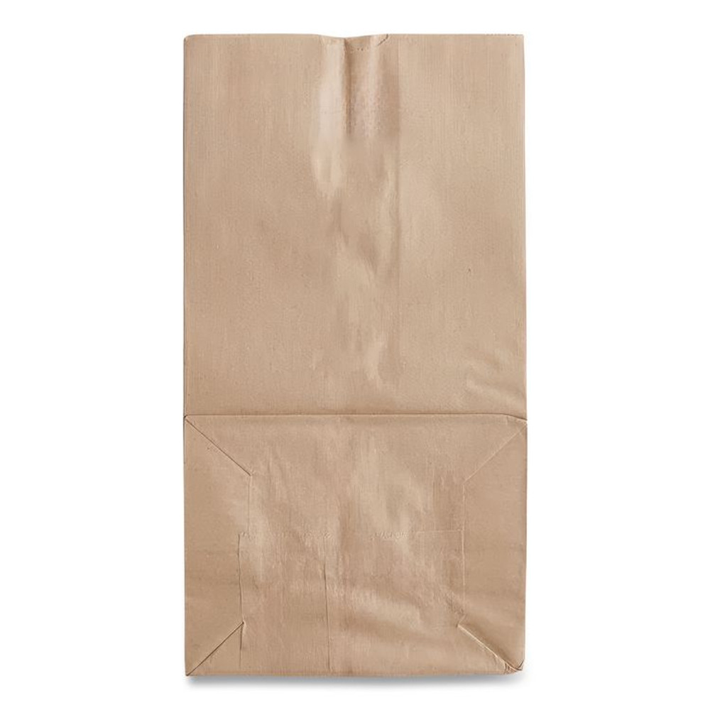 ROSS & WALLACE PAPER PRODUCTS, INC. GX2560S Grocery Paper Bags, 25# Squat Size, Extra-Heavy-Duty, 60# Basis Weight, 8.25" x 5.25" x 16.13", Kraft, 500/Bundle