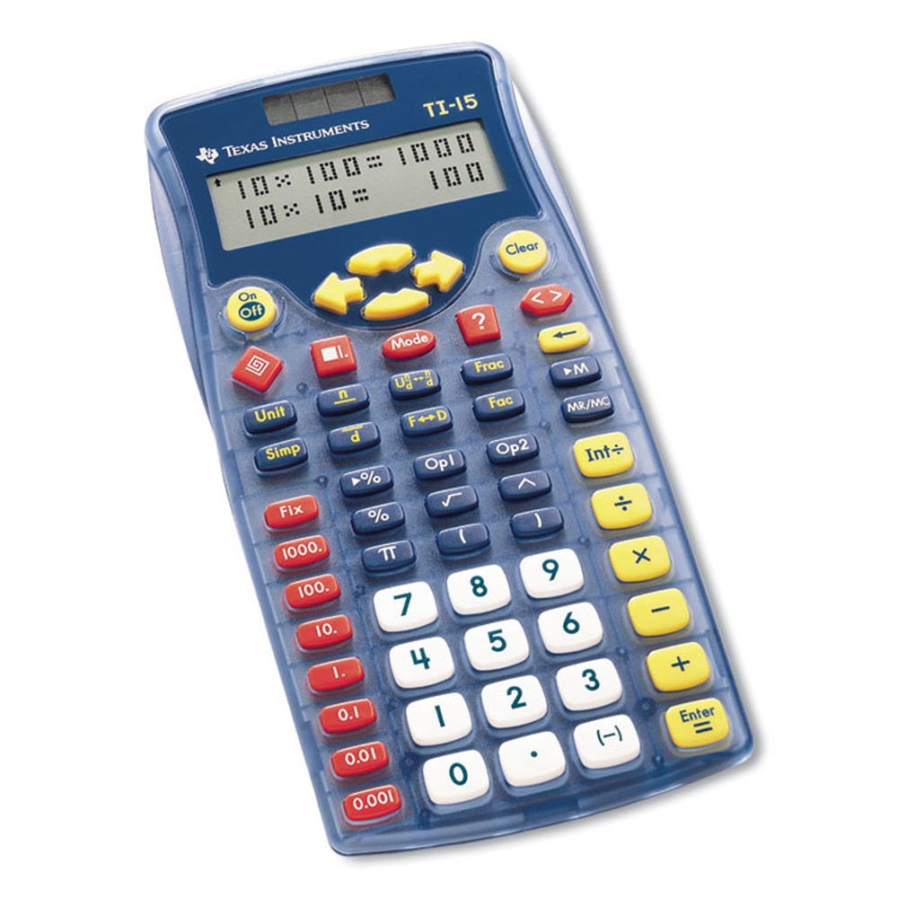 TEXAS INSTRUMENTS TI15RTL TI-15 Explorer Elementary Calculator, 11-Digit LCD