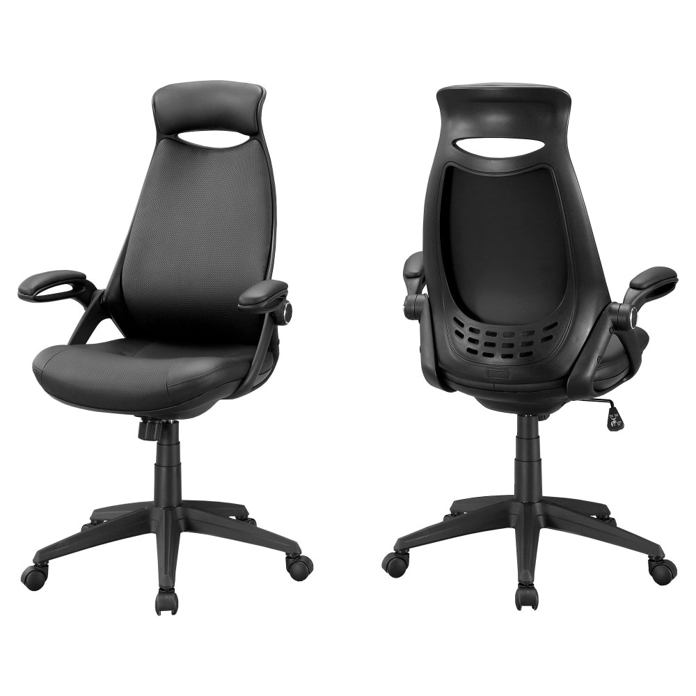 MONARCH PRODUCTS Monarch Specialties I 7276  Ergonomic High-Back Office Chair, Black