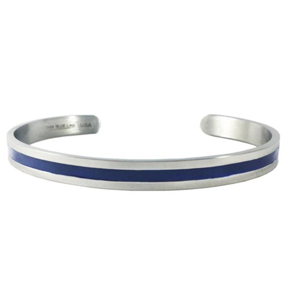Thin Blue Line BANGLE-TRL-LARGE Women's Thin Blue Line Bangle