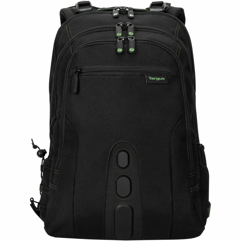 TARGUS, INC. Targus TBB013US  Spruce EcoSmart Notebook Backpack - Bump Resistant, Drop Resistant, Scratch Resistant - Polyester Body - Checkpoint Friendly - Shoulder Strap - 18.5in Height x 5.3in Width - 7.13 gal Volume Capacity - 1 Each
