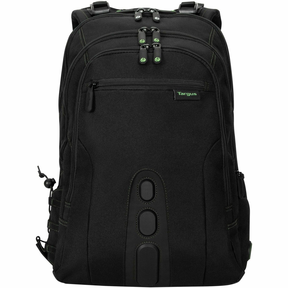 TARGUS, INC. TBB013US Targus Spruce EcoSmart Notebook Backpack - Bump Resistant, Drop Resistant, Scratch Resistant - Polyester Body - Checkpoint Friendly - Shoulder Strap - 18.5in Height x 5.3in Width - 7.13 gal Volume Capacity - 1 Each