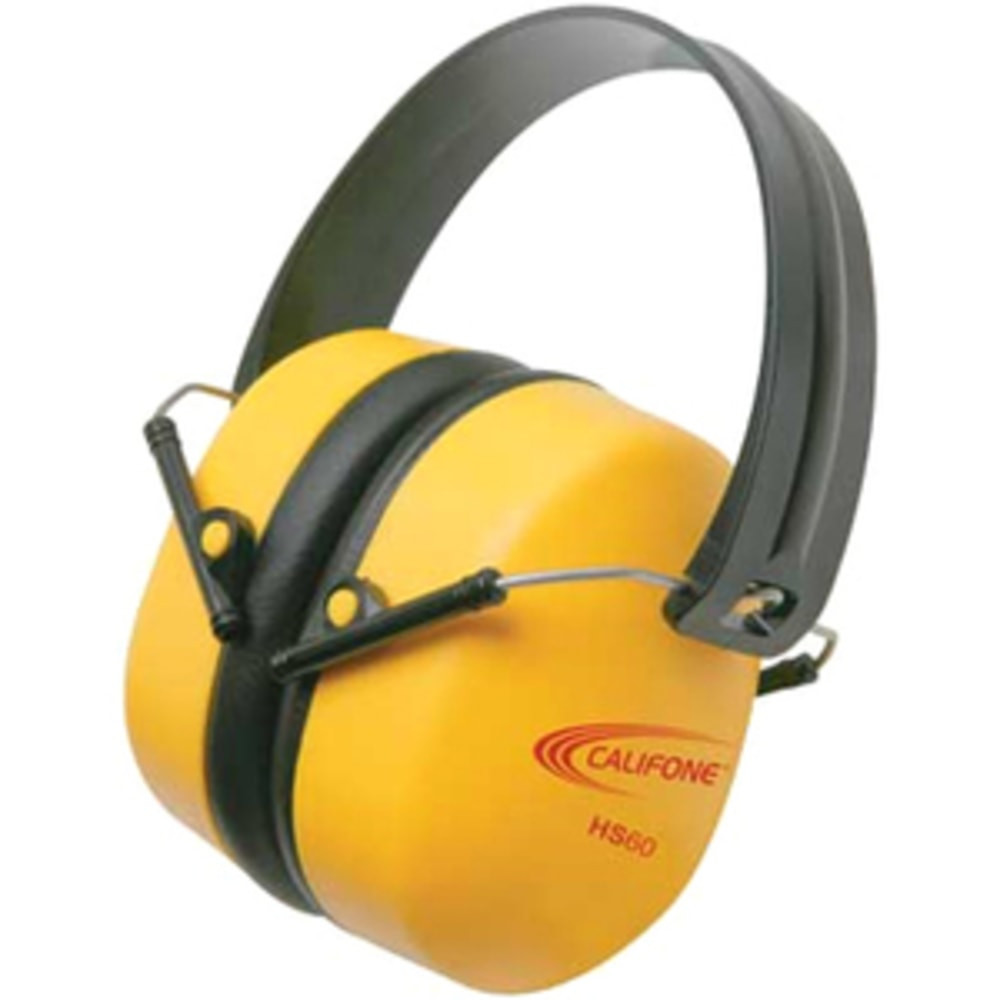 CALIFONE INTERNATIONAL, INC. Califone HS60  Hearing Safe Hearing Protector - Noise Reduction, Foldable, Adjustable Earcup - Noise Protection - Bright Yellow