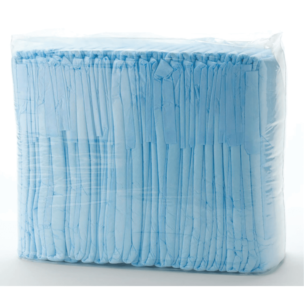 MEDLINE INDUSTRIES, INC. FITBASICLGZ FitRight Basic Disposable Briefs, Large, Blue/White, Bag Of 25 Briefs