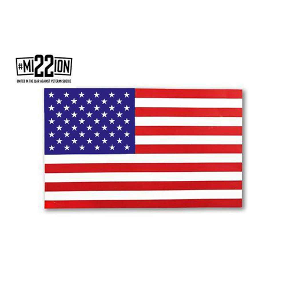 Thin Blue Line RWB-S-FLAG American Flag Sticker - Red, White, Blue