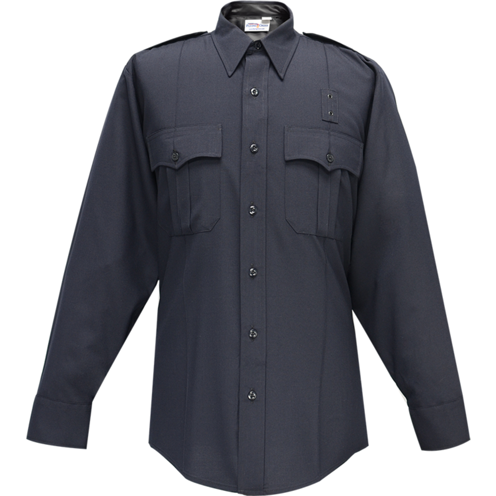 Flying Cross 07W84 86 16.5 36/37 Justice Long Sleeve Shirt w/ Pleated Pockets - LAPD Navy