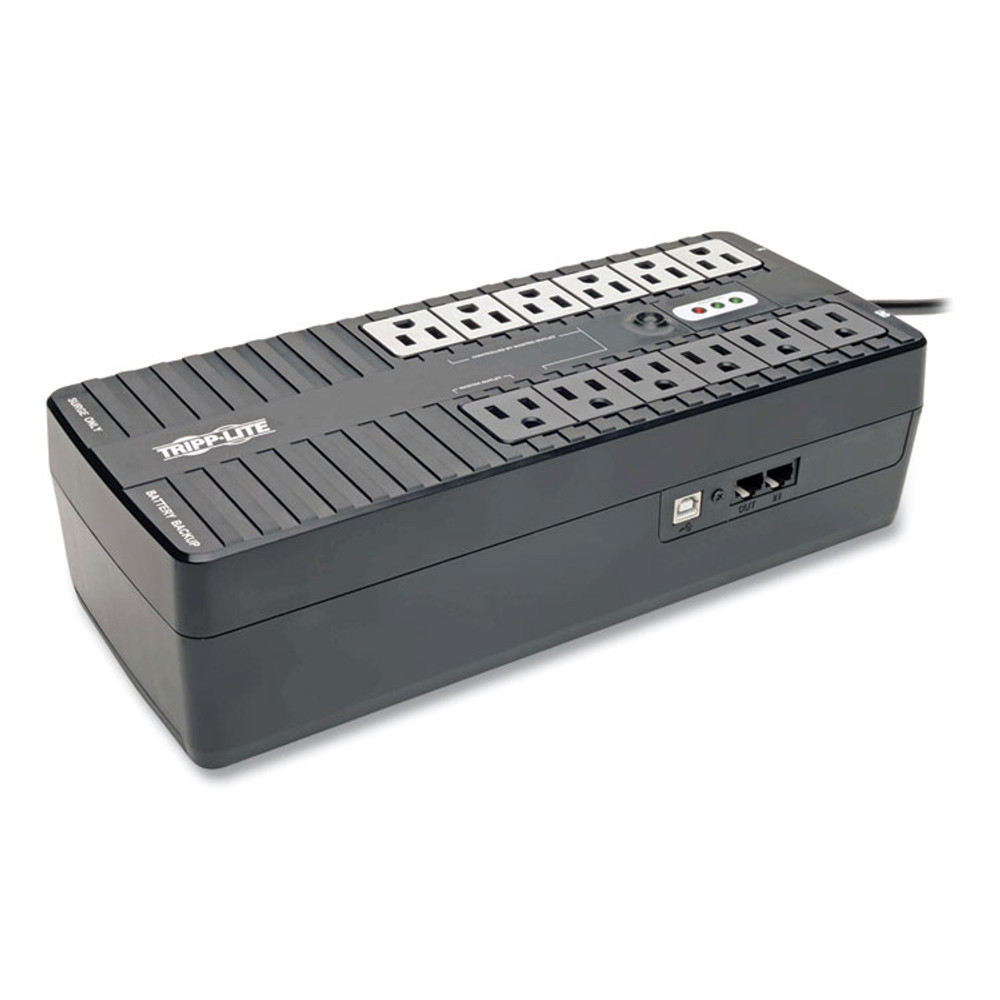 EATON CORPORATION Tripp Lite by ECO750UPS ECO Series Energy-Saving Standby UPS with USB, 12 Outlets, 750 VA, 420 J