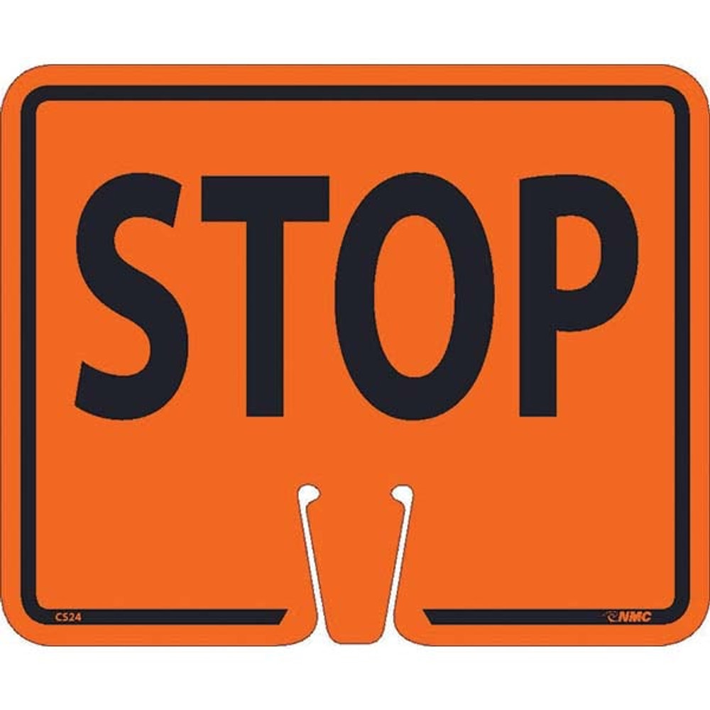 AccuformNMC CS24 Sign: Rectangle & Square, "Stop"