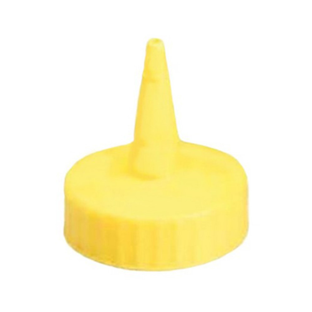 TABLECRAFT PRODUCTS, INC. Tablecraft 100TM  Squeeze Bottle Tops, 1 Oz, Yellow, Pack Of 12 Tops