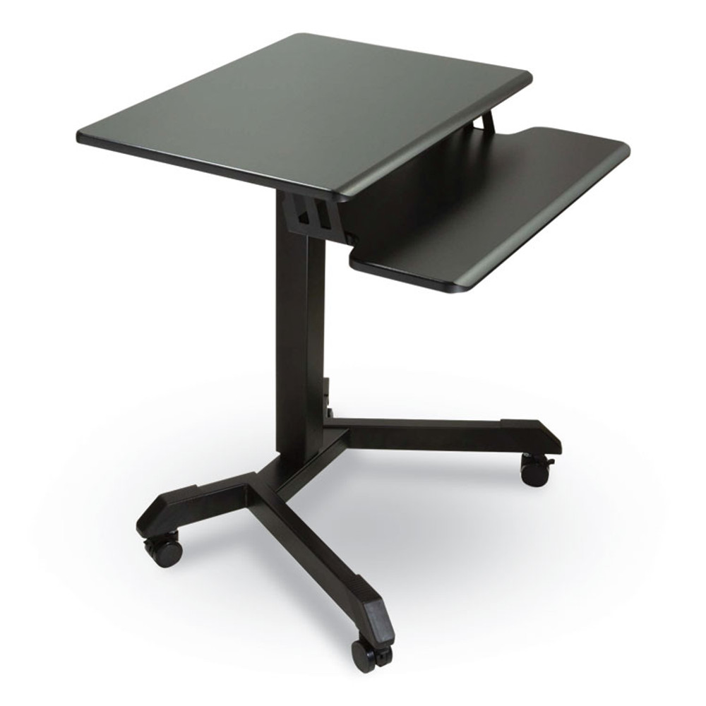 VICTOR TECHNOLOGY LLC DC550 Mobile Height Adjustable Standing Desk with Keyboard Tray, 25.6 x 17.7 x 29 to 44, Black