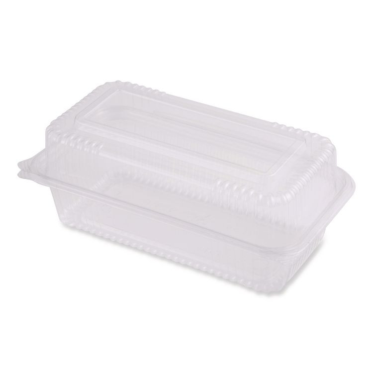 WORLD CENTRIC KLCS95N PLA Hinged Clamshells, 23 oz, 4.9 x 9 x 3.5, Clear, Plastic, 200/Carton
