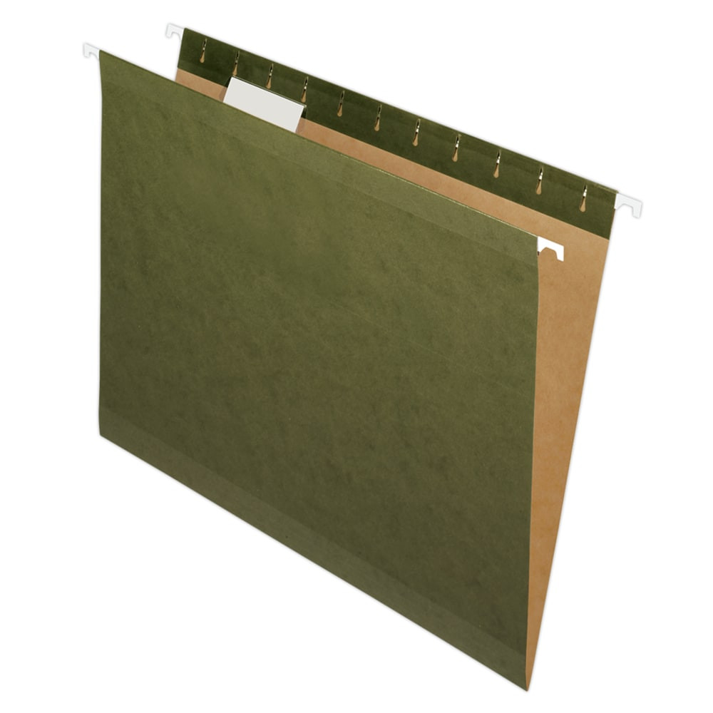 TOPS BRANDS Pendaflex 415215  Premium Reinforced Hanging File Folders With Tabs, Letter Size, Standard Green, Pack Of 25 Folders