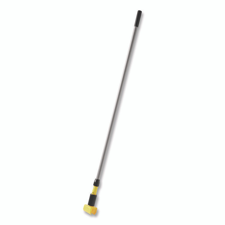 RUBBERMAID COMMERCIAL PROD. H236 Gripper Vinyl-Covered Aluminum Mop Handle, 1.13" dia x 60", Gray/Yellow