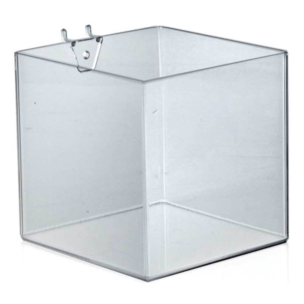 AZAR DISPLAYS 556109  Brochure Holder Cubes, Small Size, 6in x 6in x 6in, Clear, Pack Of 4