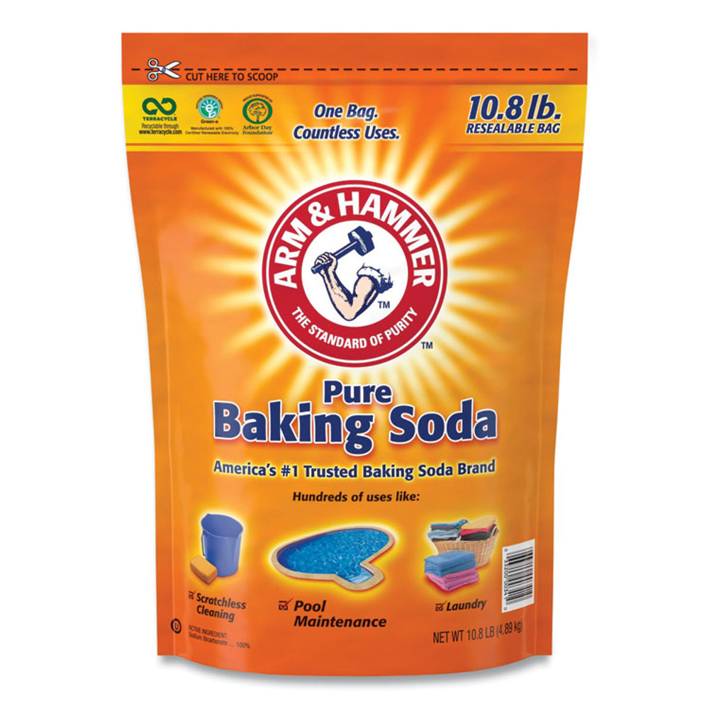 CHURCH & DWIGHT CO., INC Arm Hammer™ 3320000341 Baking Soda, 10.8 lb Bag, 4/Carton