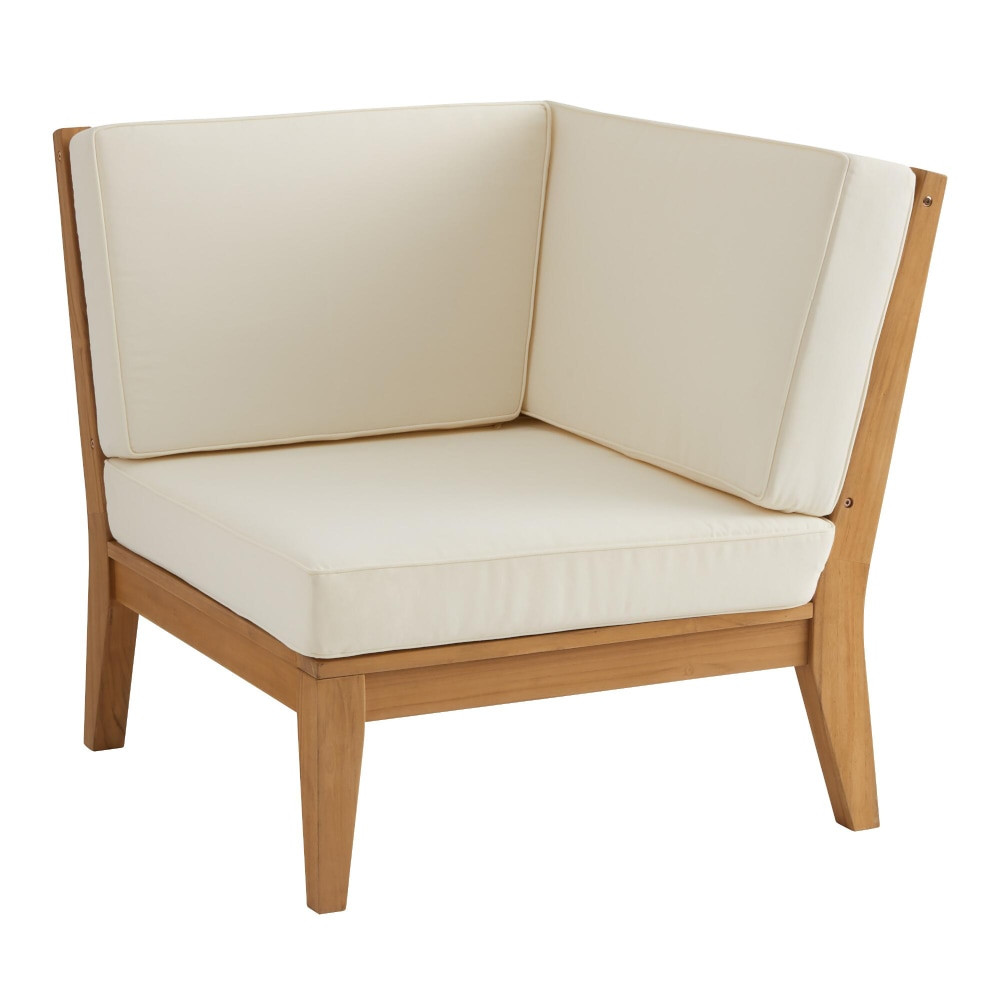 LINON HOME DECOR PRODUCTS, INC OFDP2915 Linon Sinden Outdoor Corner Chair, Natural/Antique White