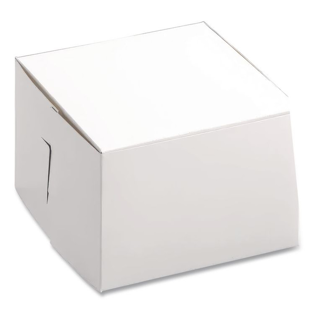 SOUTHERN CHAMPION TRAY SCT® 0909 White One-Piece Non-Window Bakery Boxes, 6 x 6 x 4, White, Paper, 250/Bundle