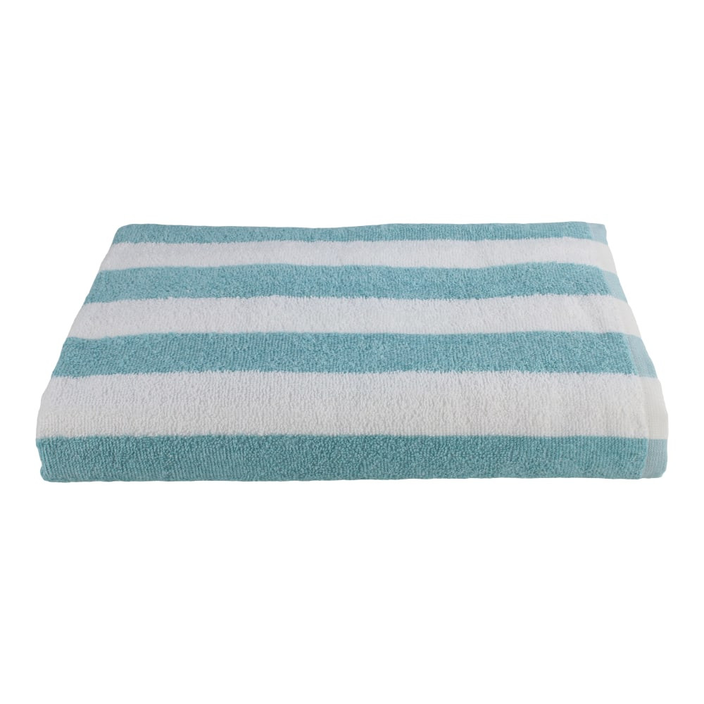 1888 MILLS, LLC S198-U-TLS-1-FT20 1888 Mills Fibertone Pool Towels, Stripes, Teal, Set Of 48 Towels