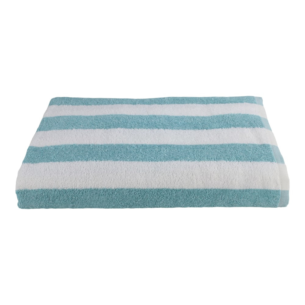 1888 MILLS, LLC 1888 Mills S198-U-TLS-1-FT20  Fibertone Pool Towels, Stripes, Teal, Set Of 48 Towels
